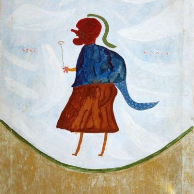 LOVER FROM ILIJADA, 1960, oil/canvas, 67.5x54.5cm