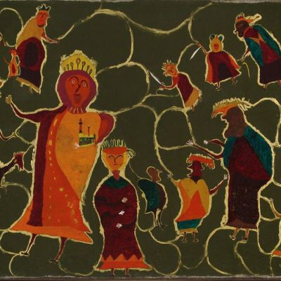 GREAT KINGS OF ILIJADA, oil/canvas, 145x225cm