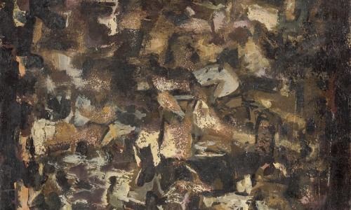 FICTIONAL LANDSCAPE, oil on canvas, 55x46cm