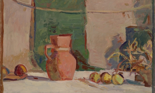 PITCHER, 1956, oil on canvas, 100x81cm, private collection