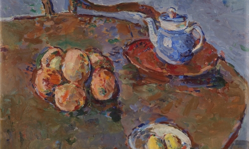 STILL-LIFE WITH TEAPOT, 1963, oil on canvas, 90x72cm, Art Collection of Serbian Academy of Sciences and Arts, Belgrade