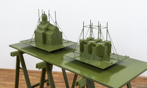 The Cycle of Kosovo - 101 Years Later, 2015, maquette, 154 x 119 x 73.5 cm