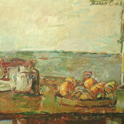 CARSKI STO, 1963, ulje/platno, 73x92cm