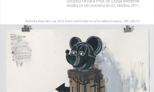 Milena Vučković, poster design for the exhibition of Mrdjan Bajić, 2011