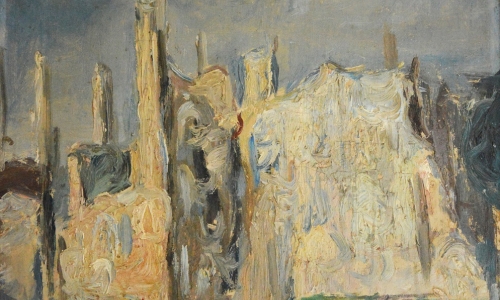 Ruševine Zadra, 1947, ulje na platnu, 62x50cm