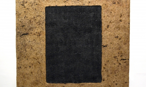 ŽIG, 2011-2013, kombinovana tehnika na platnu, 182 × 162 × 6 cm