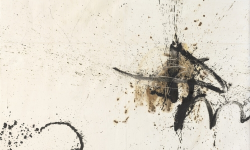 Painting 12/8/65, 1965, oil and sand on paper mounted on canvas, 255 x 235.5 cm