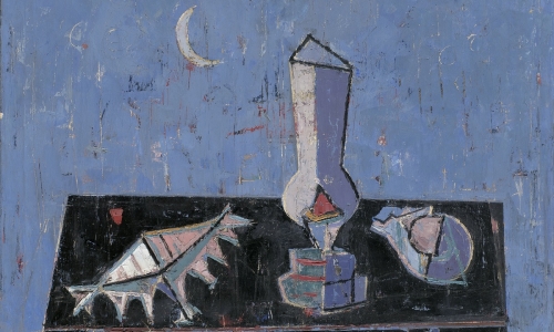 LAMP, 1953, oil on canvas, 79 × 98 cm