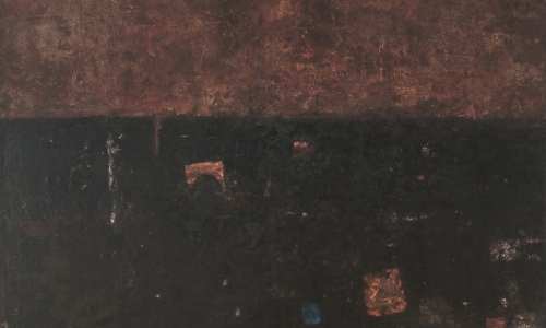 IMAGINARY LANDSCAPE I, 1962, oil on canvas, 210 × 148 cm