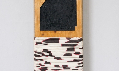 RECIPROCHEMENT, 1992, canvas, wood, paint, 72 x 21 cm